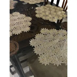 LaVichitra Pack of 6 PVC Round Table Placemat-image-30