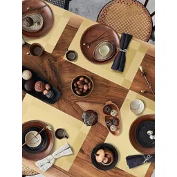 LaVichitra Pack of 6 PVC Round Table Placemat-image-33