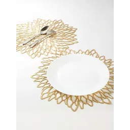 LaVichitra Pack of 6 Round Floral Table Placemat-image-31