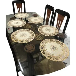 Round Pack of 6 Table Placemat-image-1