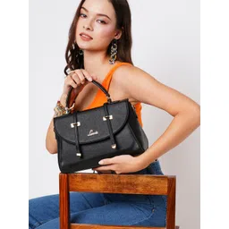 Lavie Beech Women Black Flap Satchel Handbag-picture-36