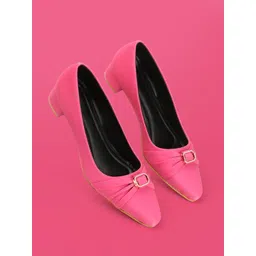 Lavie Block Sandals with Buckles-picture-28