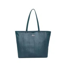 Lavie Croc Nov Teal Textured Large Tote Handbag-picture-34