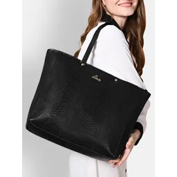 Lavie Croc Nov Women Black Tote Bag-picture-40
