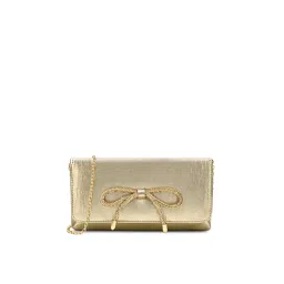 Lavie Crush Bow Women Envelope Clutch with Detachable Chain -Gold (M)-picture-22