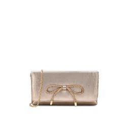 Lavie Crush Bow Women Envelope Clutch with Detachable Chain -Rose Gold (M)-picture-21