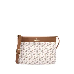 Lavie Floral Printed Structured Sling Bag with Cut Work-picture-21