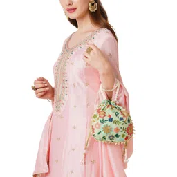 Lavie Jiya Embroidered Potli Clutch-picture-35