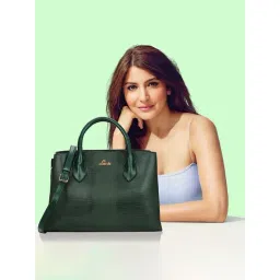 Lavie Liz Tallon Green Synthetic Textured Handbag-picture-15