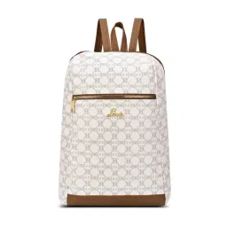 LAVIE LUXE Mono Cobie White Logo Leather Small Backpack-picture-32