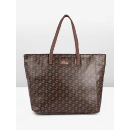 Lavie Miranda Monogram Printed Oversized Structured Handheld Bag-picture-41