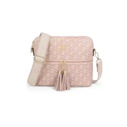 Lavie Mono LL Tilly Pink Logo Leather Medium Cross Body Bag-picture-19