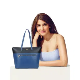 Lavie Navy Lit Dolly Large Leather Tote-picture-41