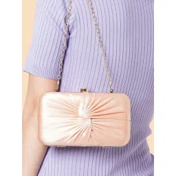 Lavie Pink Textured Minaudiere Clutch-picture-20