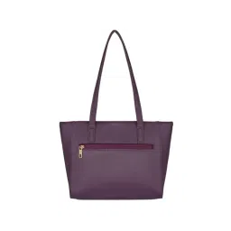 Lavie Purple Textured Medium Tote Handbag image 4