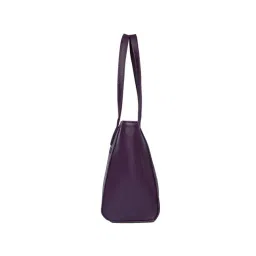 Lavie Purple Textured Medium Tote Handbag image 5