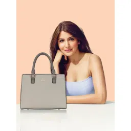 Lavie Shelly Grey Synthetic Solid Handbag-picture-25