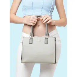 Lavie Shelly Grey Synthetic Solid Handbag-picture-12