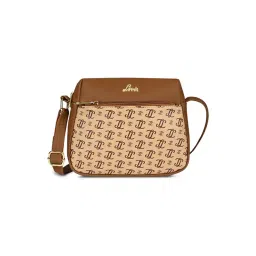 Lavie Taupe MONO LL FARAH Printed Small Cross Body Bag-picture-21