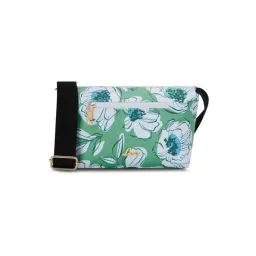 Lavie Trixie Lt Green Floral Leather Medium Cross Body Bag-picture-31