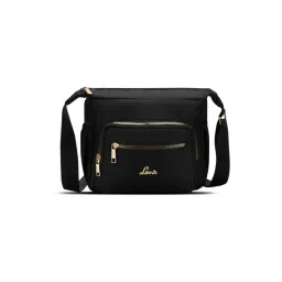 Lavie Vello Utility Black Leather Medium Cross Body Bag-picture-17