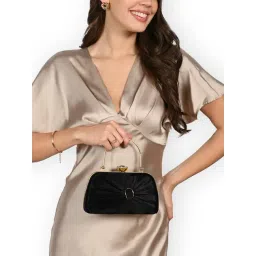Lavie Wink Black Textured Small Clutch-picture-31