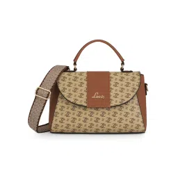 Lavie Women Brown Printed Satchel Bag (M)-picture-17