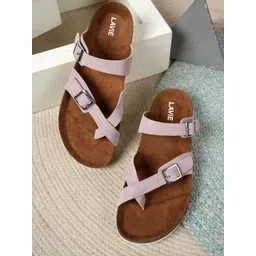 Lavie Women Buckle Detailed One Toe Flats-picture-11