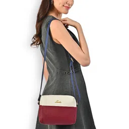 Lavie Women Colourblocked Structured Leather Sling Bag-picture-44