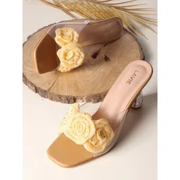 Lavie Women Embellished PU Block Sandals-picture-35