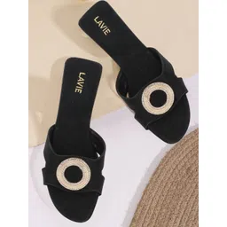 Lavie Women Embellished Slip-On Open Toe Flats image 1