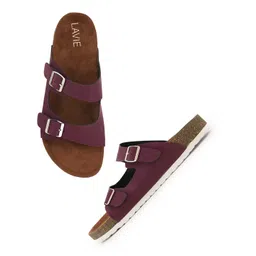 Lavie Women Open Toe Round Toe Flats with Buckles-picture-33