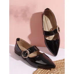 Lavie Women Pointed Toe Mary Janes Flats with Buckles-picture-35