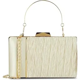 lavie Women's Anya Pleat Handle Framed Clutch | Ladies purse | Gift For Girl, Women-picture-10