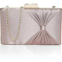 lavie Women's Bow Frame Clutch Bags | Detachable Chain Sling Strap | Ladies Purse Wallet-picture-12