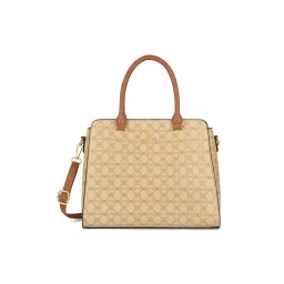 Lavie Women's Mono Ushawu Medium Satchel Handbag (Beige) (M)-picture-18