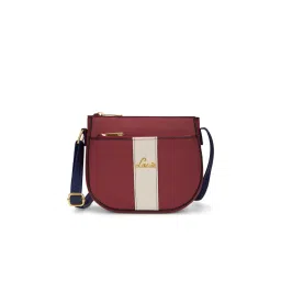 Lavie Women's Solid Spade Sling bag -Maroon (Small)-picture-37