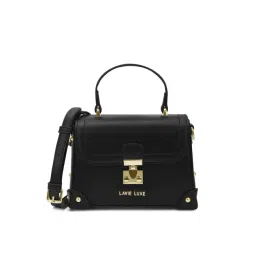 LAVIE LUXE Black BRELLE Extra Small Leather Satchel-picture-45