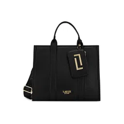 LAVIE LUXE Black Cobs25 Textured Large Leather Satchel-picture-38