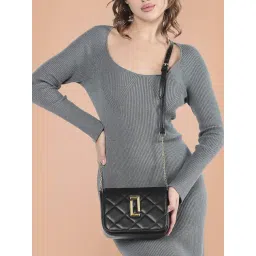 Lavie Luxe Black LX Carol24 Fp Sling Handbag-picture-26