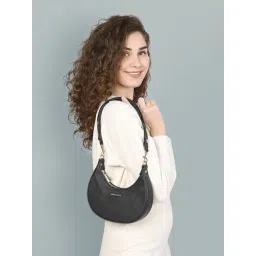 Lavie Luxe Black LX Cres24 Sm Hobo Sling Handbag-picture-29