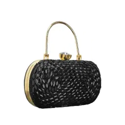 Lavie Luxe Black LX Jewel Frame Clutch-picture-28