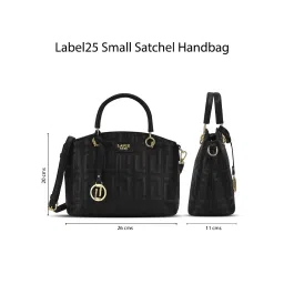 Lavie Luxe Black LX Label25 Sm Satchel Handbag image 4