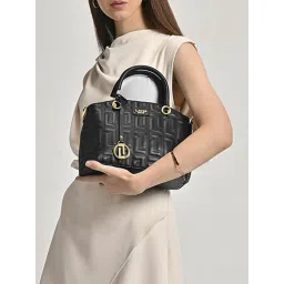 Lavie Luxe Black LX Label25 Sm Satchel Handbag image 1