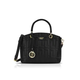 Lavie Luxe Black LX Label25 Sm Satchel Handbag image 2