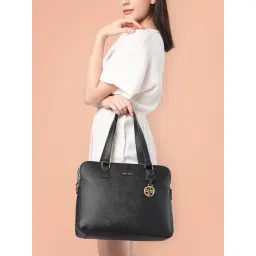 Lavie Luxe Black LX Mento24 Laptop Satchel Handbag-picture-35