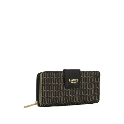 Lavie Luxe Black LX Mono Mia25 Bifold Zip Wallet-picture-22