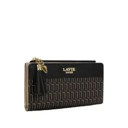 Lavie Luxe Black LX Mono Safain25 Bifold Zip Wallet-picture-21