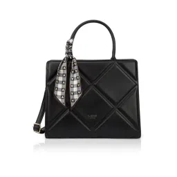 LAVIE LUXE Black LX QUARE Textured Large Satchel-picture-34