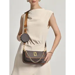 LAVIE LUXE Blue Printed Small Sling Handbag with Pouch-picture-43